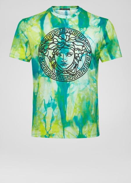 Versace Medusa Tie-Dye T-shirt Herr - 736195CUT